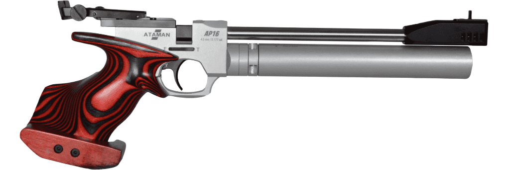 Пневматический PCP пистолет ATAMAN AP16 Sport (рукоятка Laminate №9 SP), кал. 4.5мм