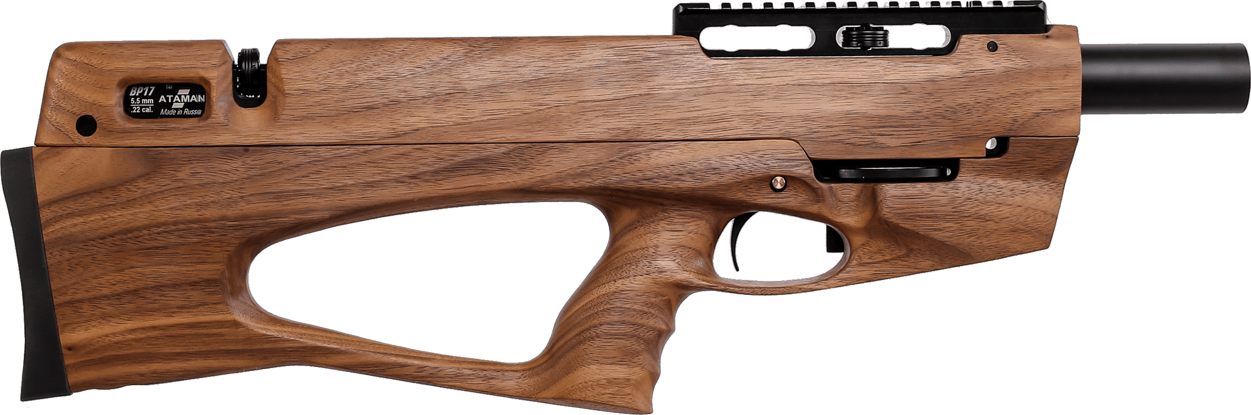Пневматическая PCP винтовка ATAMAN Булл-пап BP17, кал.4,5мм (Soft-Touch Olive)