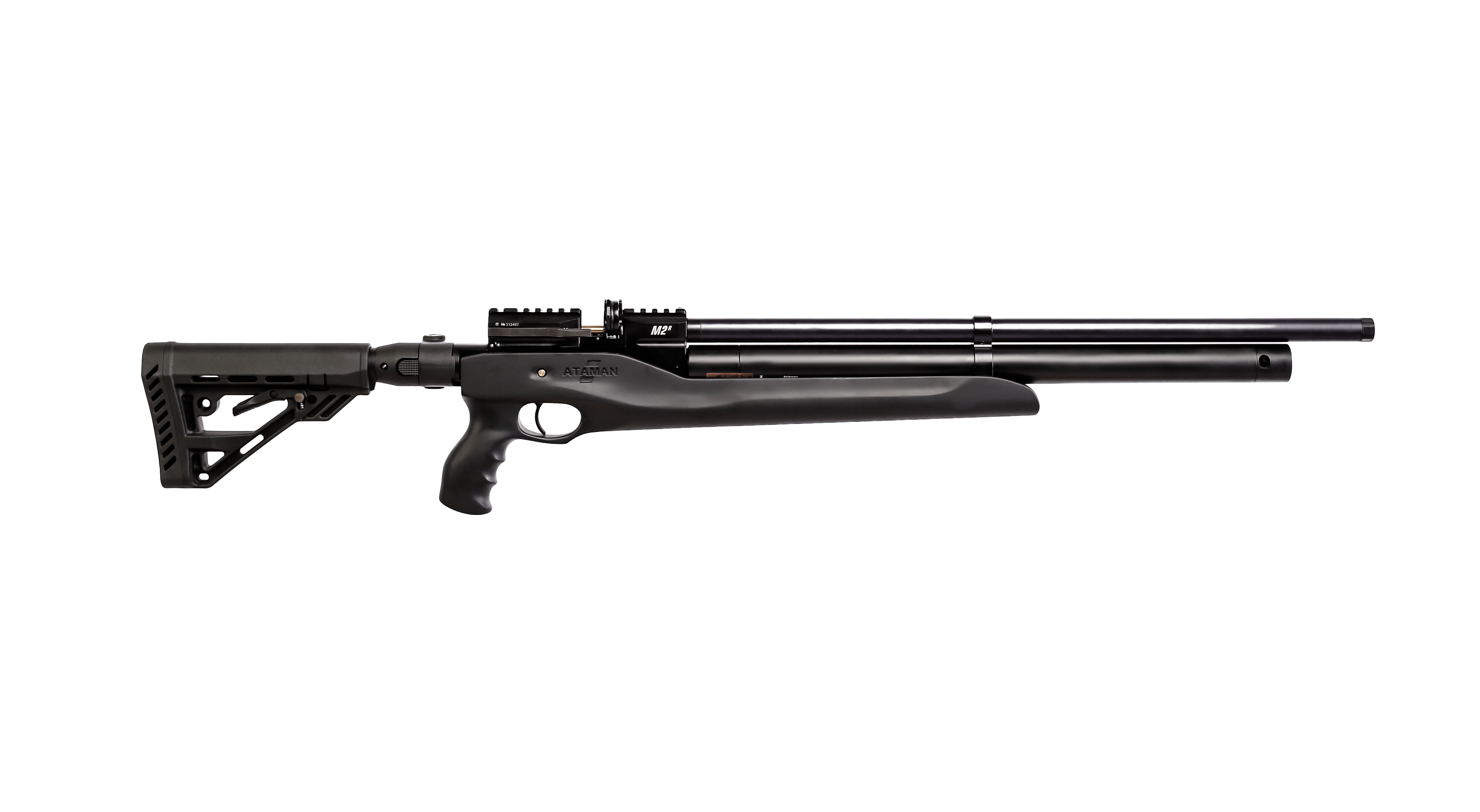 Пневматическая PCP винтовка ATAMAN M2R Карабин Тактик Тип 4, кал.7,62мм (Soft-Touch Sandy)
