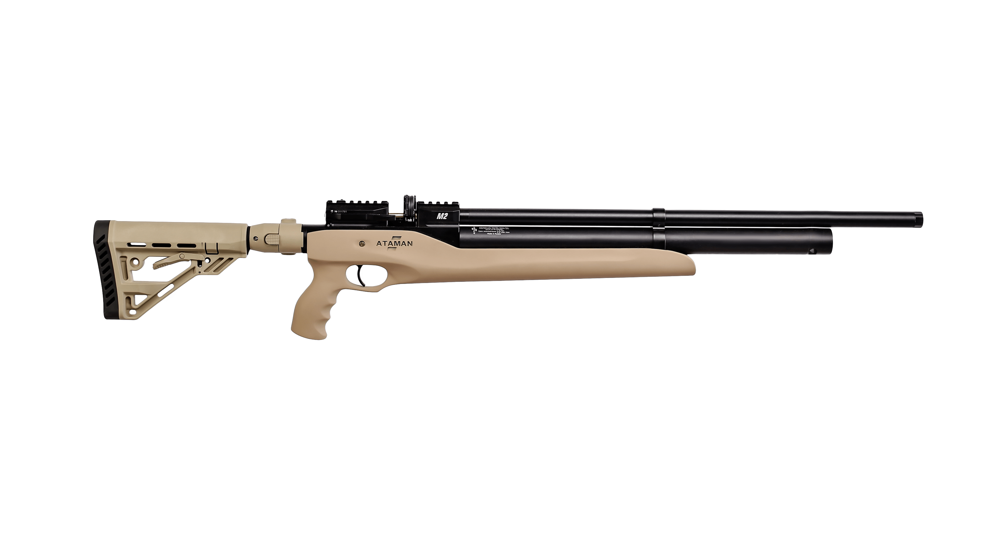 Пневматическая PCP винтовка ATAMAN M2R Карабин Тактик Тип 4, кал.7,62мм (Walnut)