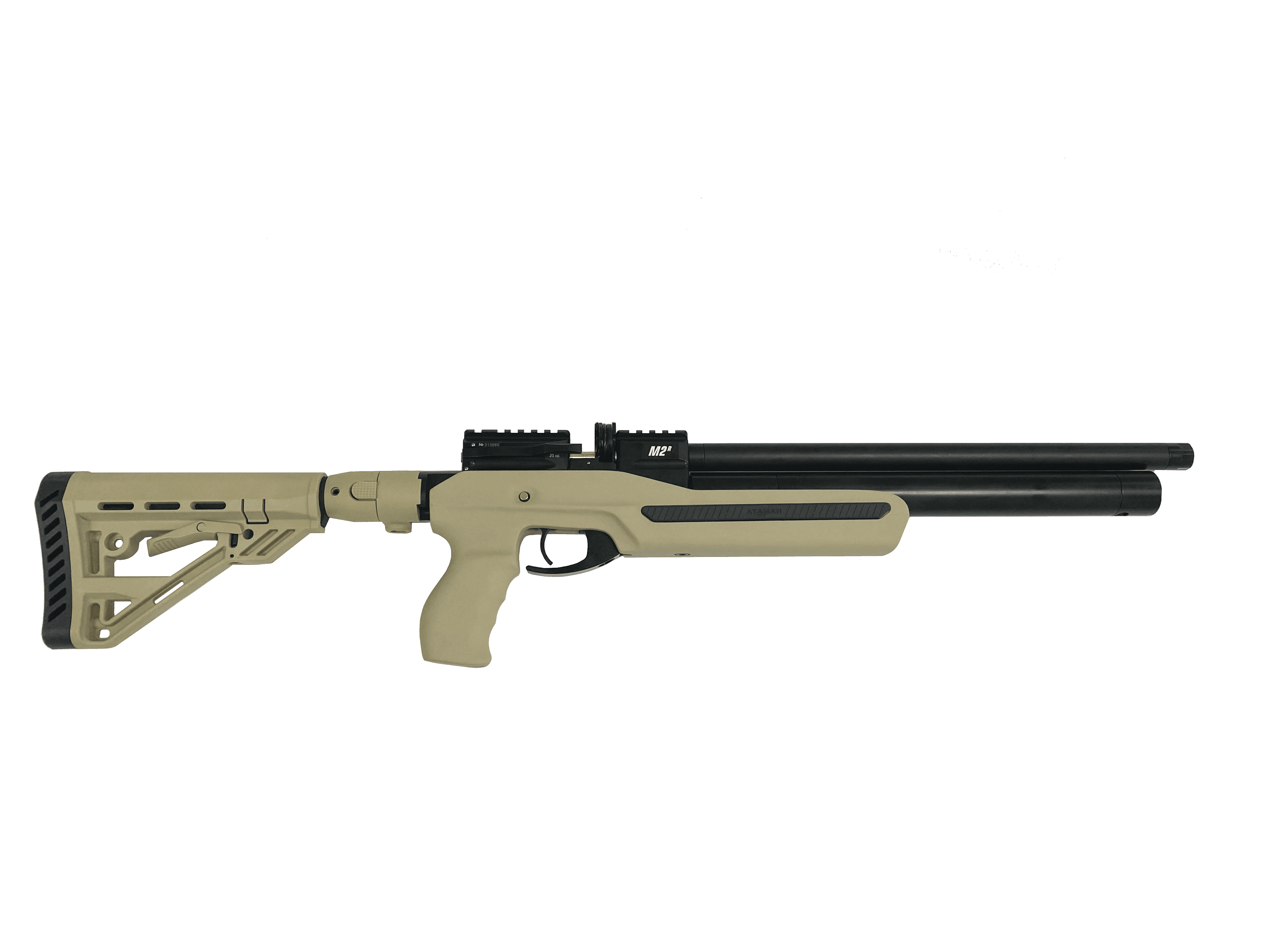 Пневматическая PCP винтовка ATAMAN M2R Ультра-компакт, кал.6,35мм (Soft-Touch Olive)
