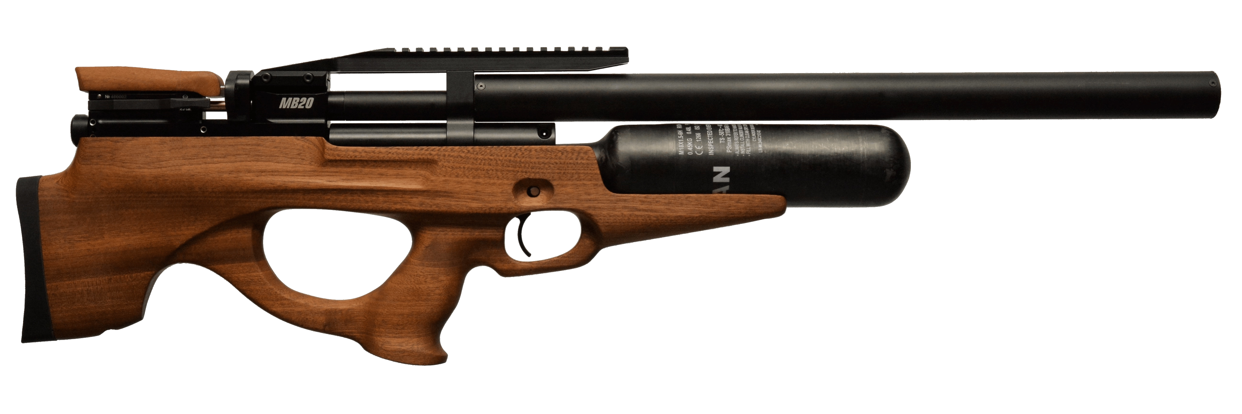 Пневматическая PCP винтовка ATAMAN Булл-пап MB20, кал.5,5мм (Soft-Touch Olive)