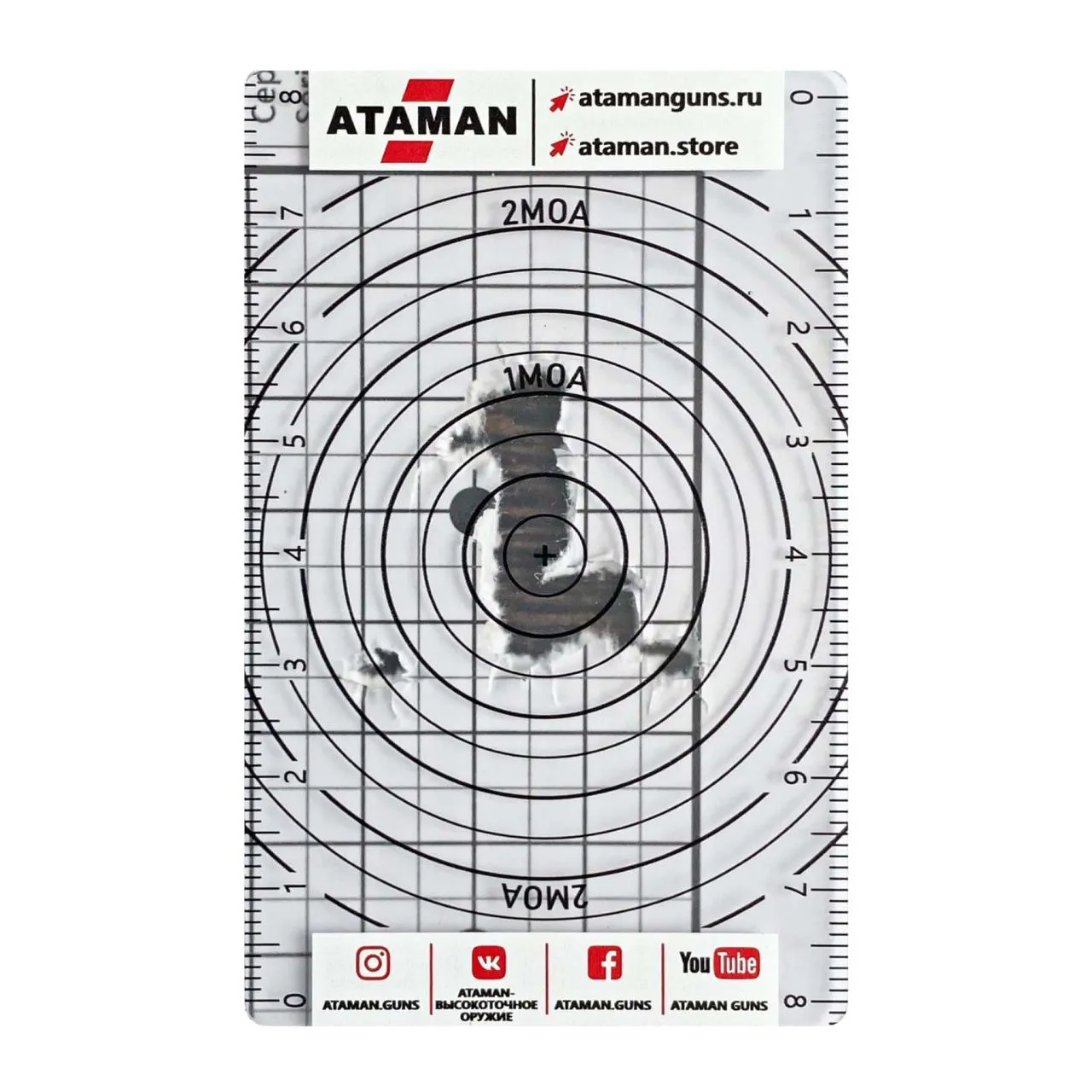 Карта измерения кучности стрельбы ATAMAN